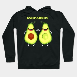 Avocabros on black Hoodie